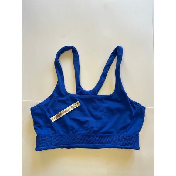 Free People Never Better Square Neck Sports Bra ELECTRIC COBALT Small - Picture 4 of 4